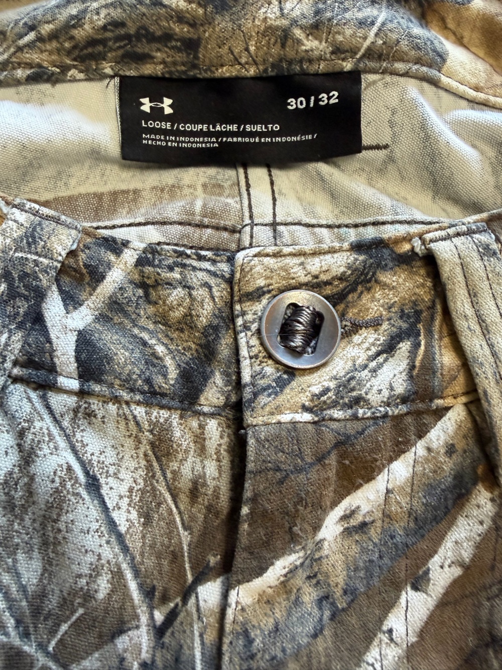 Under Armour Men's Camo Hunting Pants - Brown Green